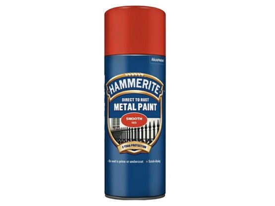 Hammerite přímo na rez hladký sprej červený Smooth 400 ml